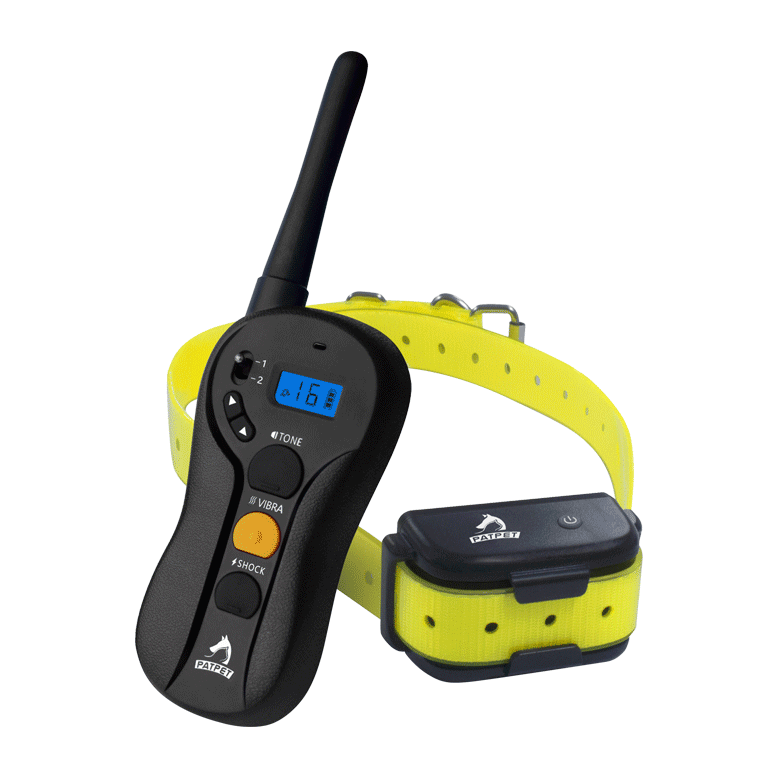 PATPET Dog Training Bark Collar with Remote - 600M Range - Sound, Vibration & Shock - 610 Model