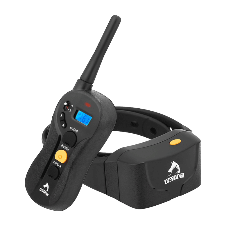 PATPET Dog Training Bark Collar with Remote - 600M Range - Sound, Vibration & Shock - 620 Model