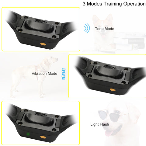 PATPET Dog Training Bark Collar with Remote - 600M Range - Sound & Vibration - 630 Model